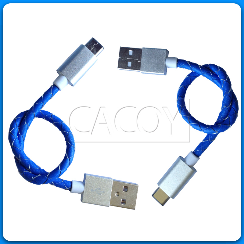 20cm leather Type-C cable support USB3.1